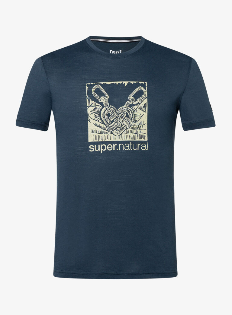 Preţ Tricou cu imprimeu Super.natural Tied By Heart Tee - blueberry/aloe