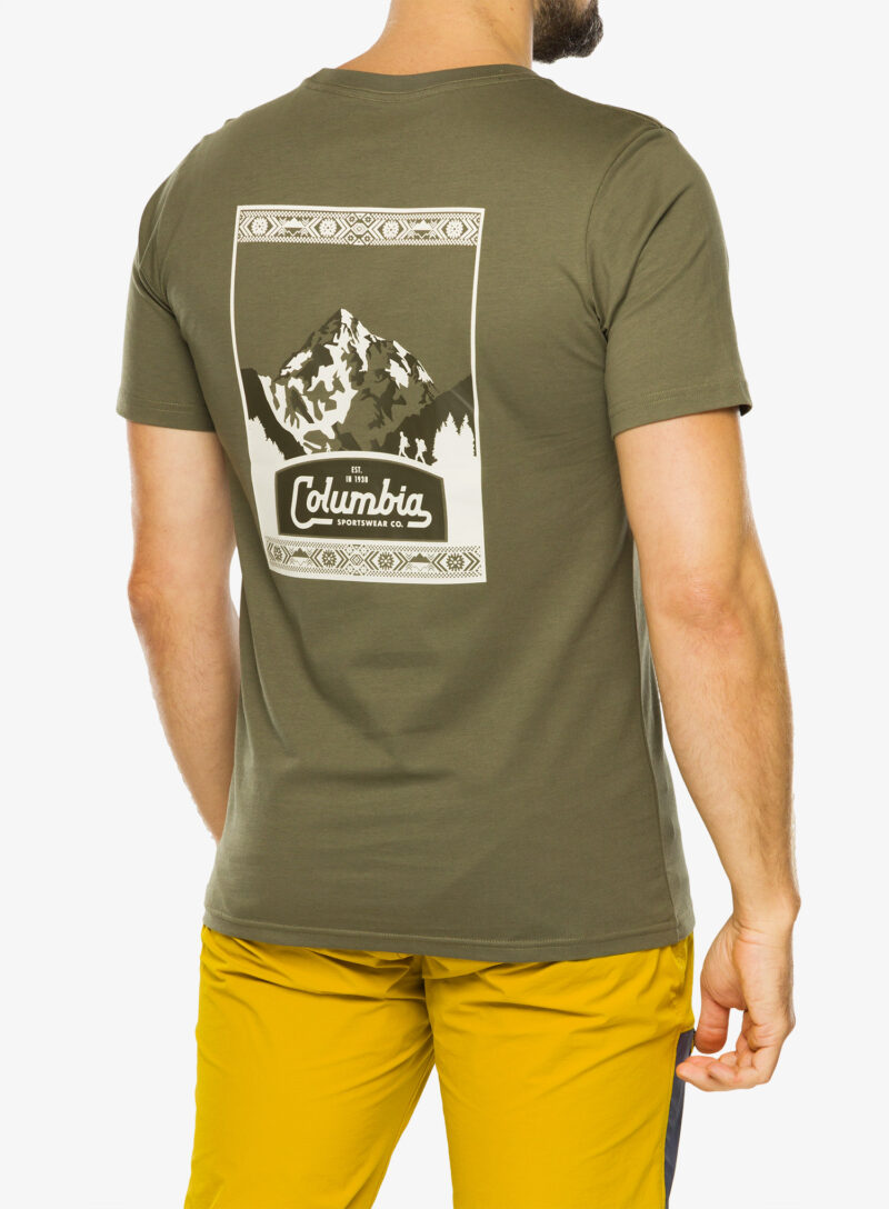 Preţ Tricou cu imprimeu barbati Columbia CSC Seasonal Logo Tee - stone green/timberline trails