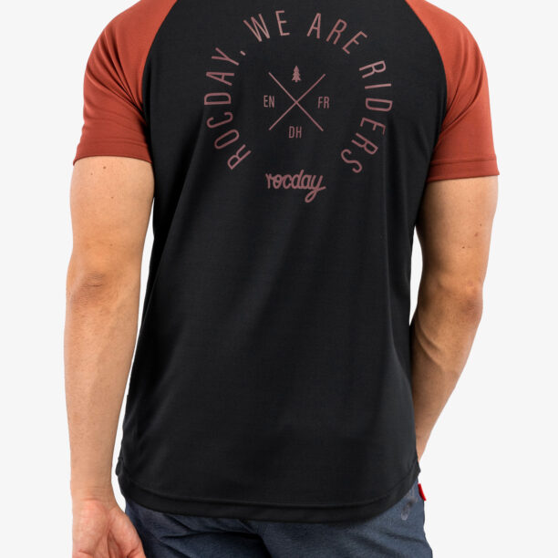 Tricou cu imprimeu barbati Rocday Roost - black/red preţ