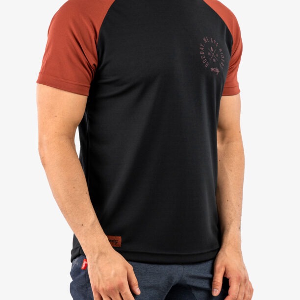 Cumpăra Tricou cu imprimeu barbati Rocday Roost - black/red