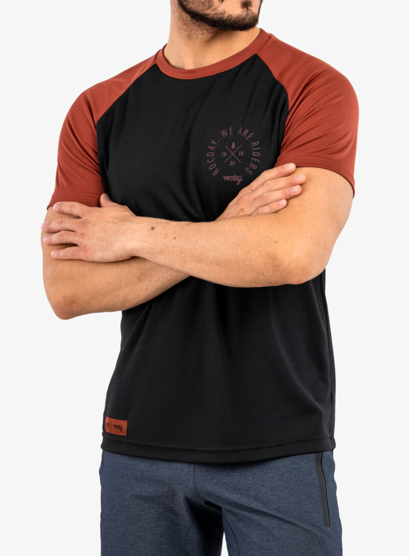 Tricou cu imprimeu barbati Rocday Roost - black/red