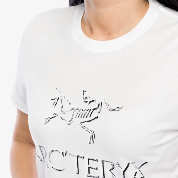 Original Tricou cu imprimeu femei Arcteryx ArcWord Cotton T-Shirt SS - white light