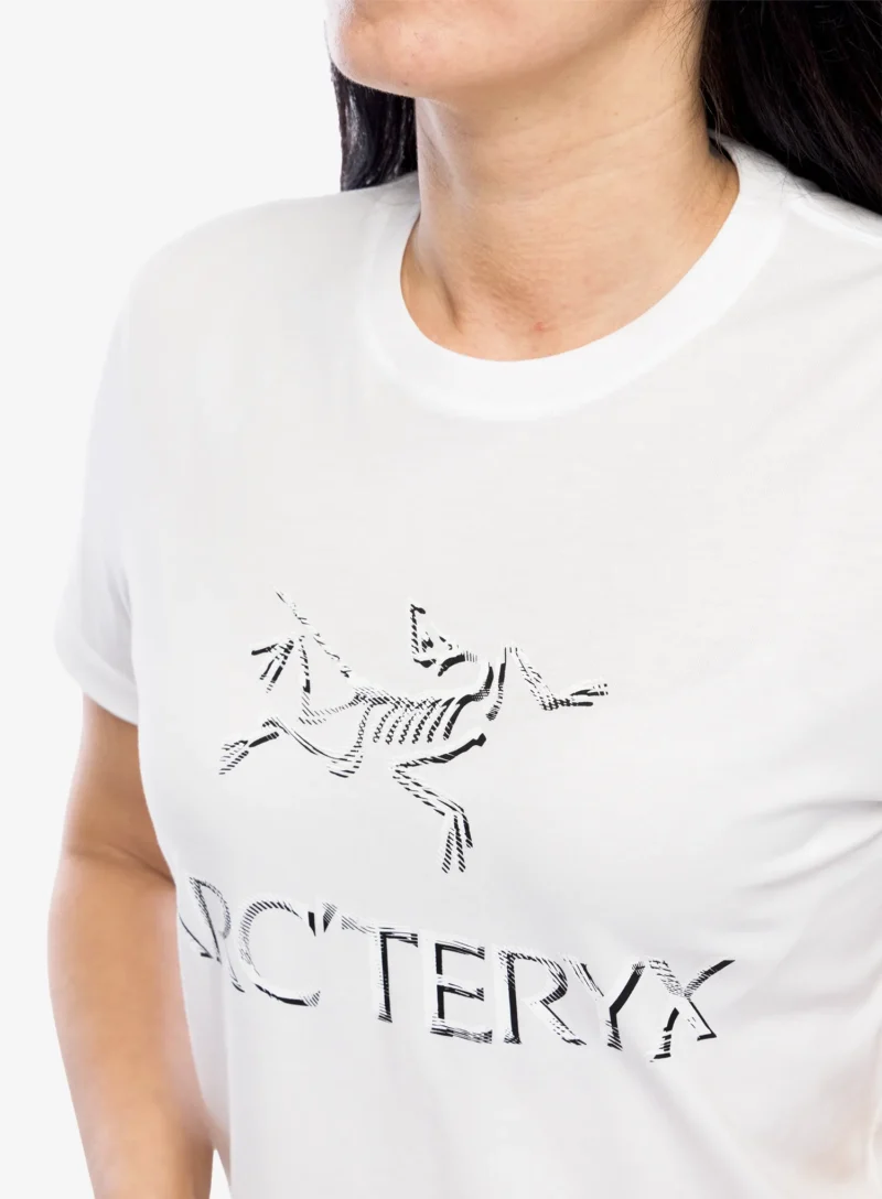 Original Tricou cu imprimeu femei Arcteryx ArcWord Cotton T-Shirt SS - white light