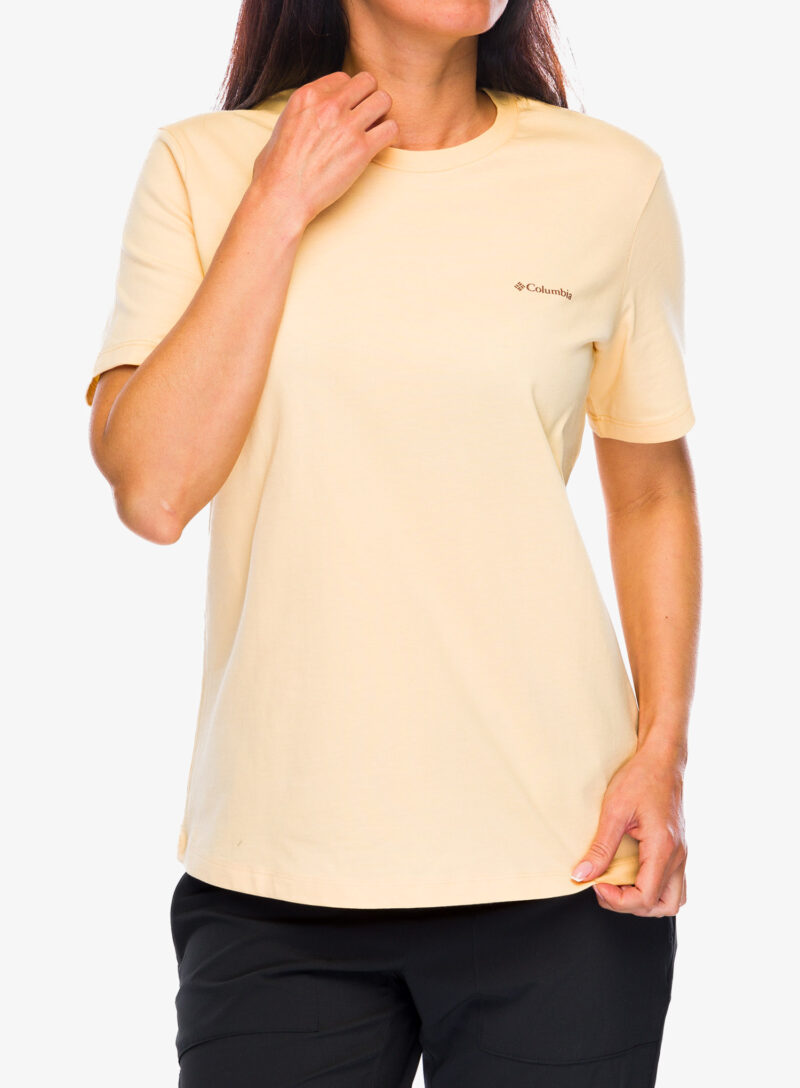 Cumpăra Tricou cu imprimeu femei Columbia Boundless Beauty Logo S/S Tee - sunkissed/simple gorge