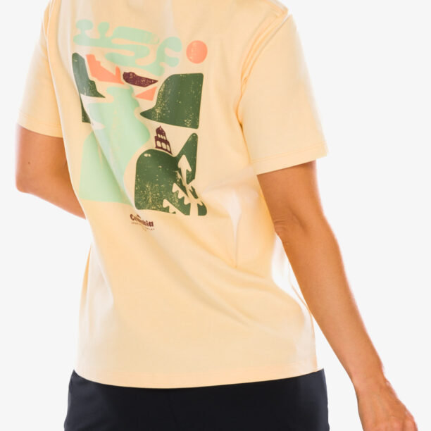 Preţ Tricou cu imprimeu femei Columbia Boundless Beauty Logo S/S Tee - sunkissed/simple gorge