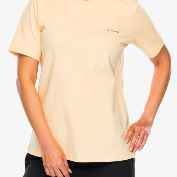 Tricou cu imprimeu femei Columbia Boundless Beauty Logo S/S Tee - sunkissed/simple gorge