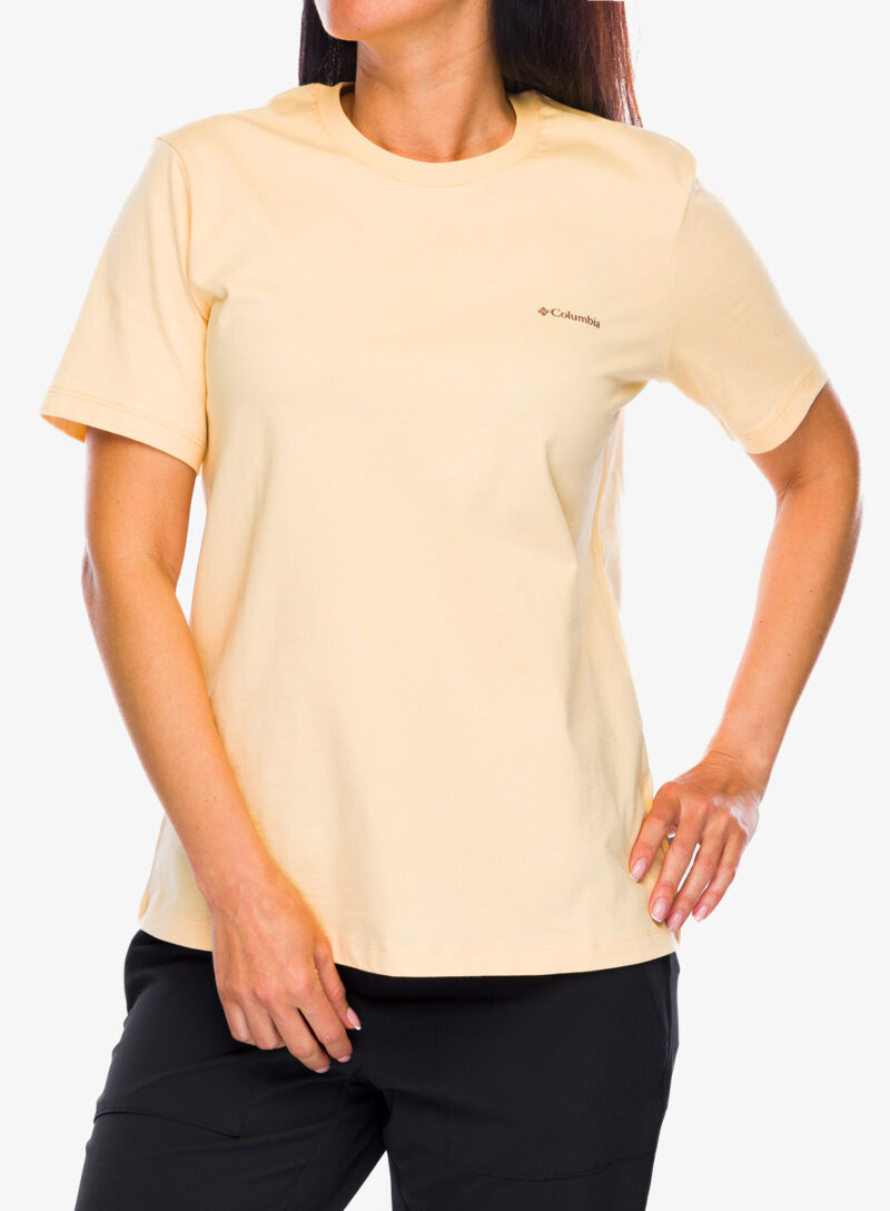 Tricou cu imprimeu femei Columbia Boundless Beauty Logo S/S Tee - sunkissed/simple gorge