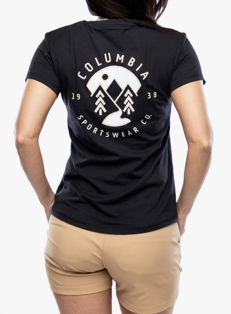 Tricou cu imprimeu femei Columbia Sun Trek S/S Graphic Tee - black/naturally boundless preţ