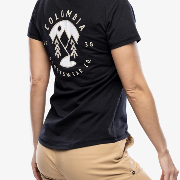 Preţ Tricou cu imprimeu femei Columbia Sun Trek S/S Graphic Tee - black/naturally boundless