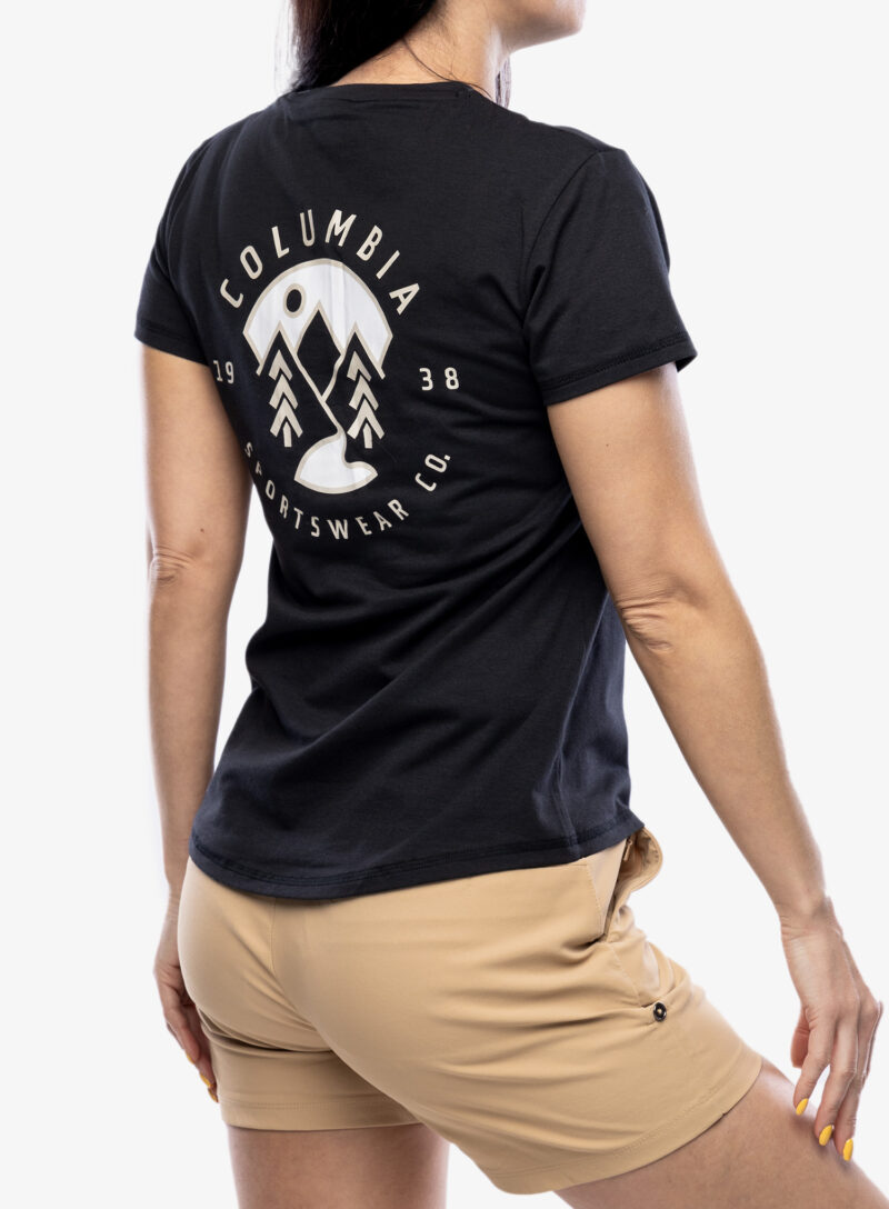 Preţ Tricou cu imprimeu femei Columbia Sun Trek S/S Graphic Tee - black/naturally boundless