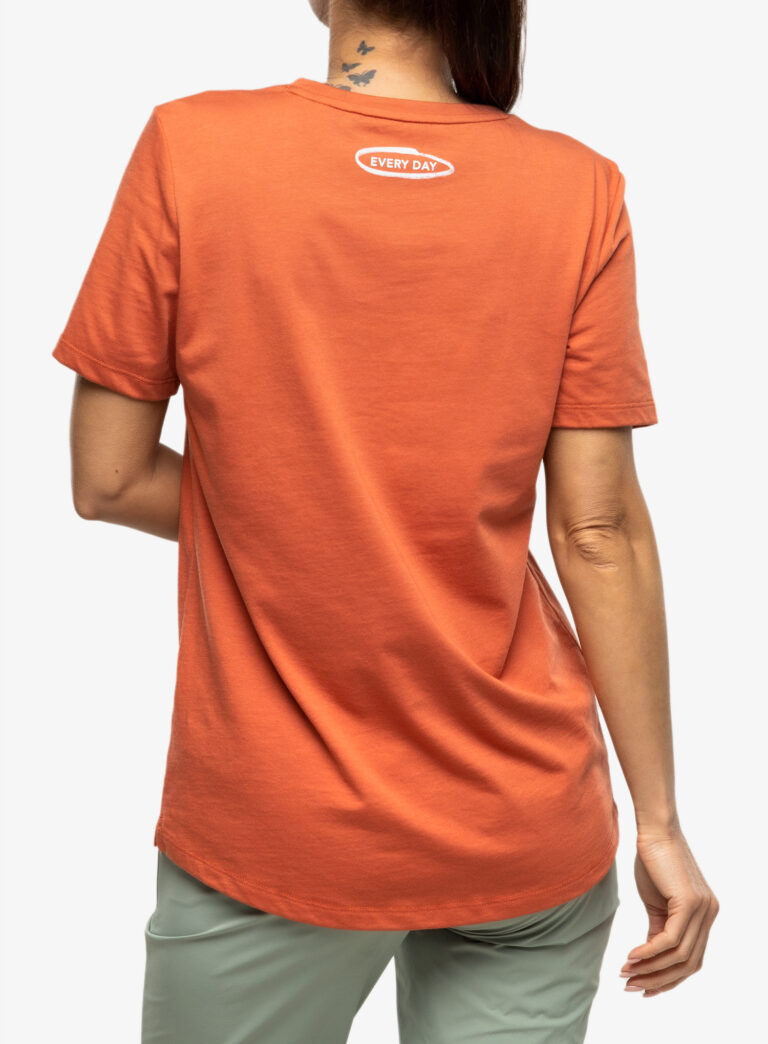 Tricou cu imprimeu femei Mammut Core T-Shirt Every Day - terracotta preţ