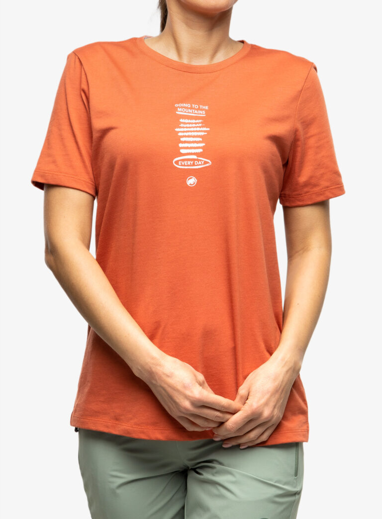 Original Tricou cu imprimeu femei Mammut Core T-Shirt Every Day - terracotta