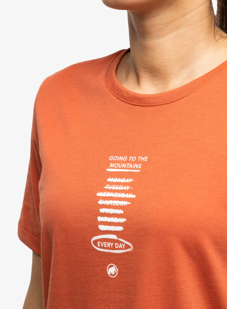 Tricou cu imprimeu femei Mammut Core T-Shirt Every Day - terracotta - imagine 6