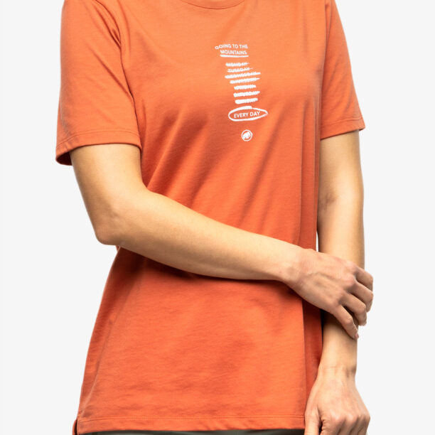 Tricou cu imprimeu femei Mammut Core T-Shirt Every Day - terracotta