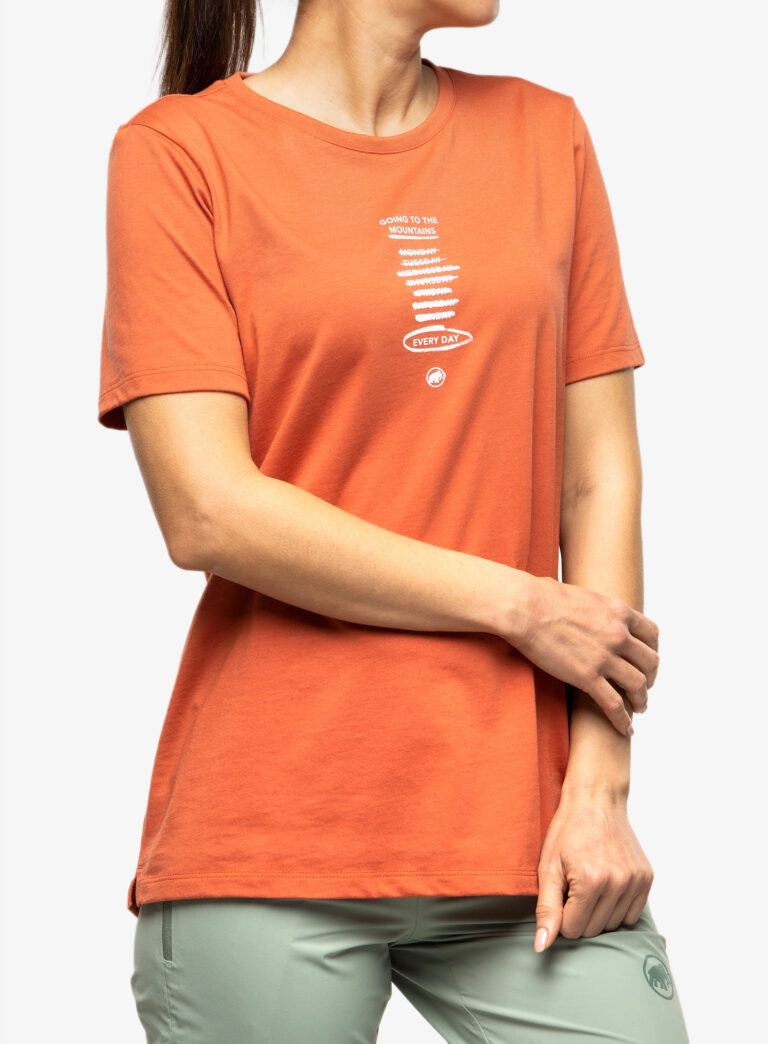 Tricou cu imprimeu femei Mammut Core T-Shirt Every Day - terracotta