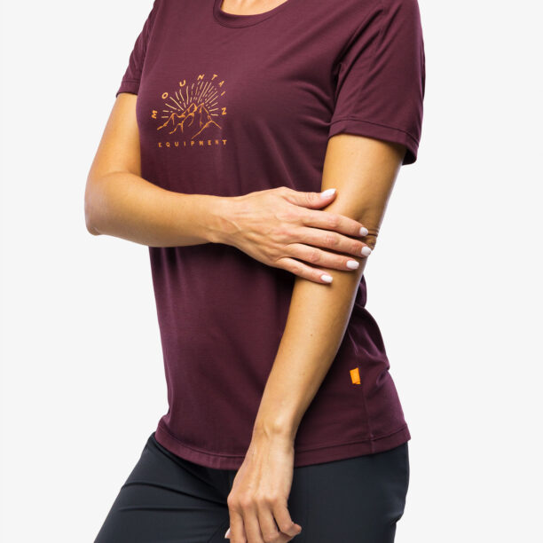 Cumpăra Tricou cu imprimeu femei Mountain Equipment Headpoint Ray Tee - raisin