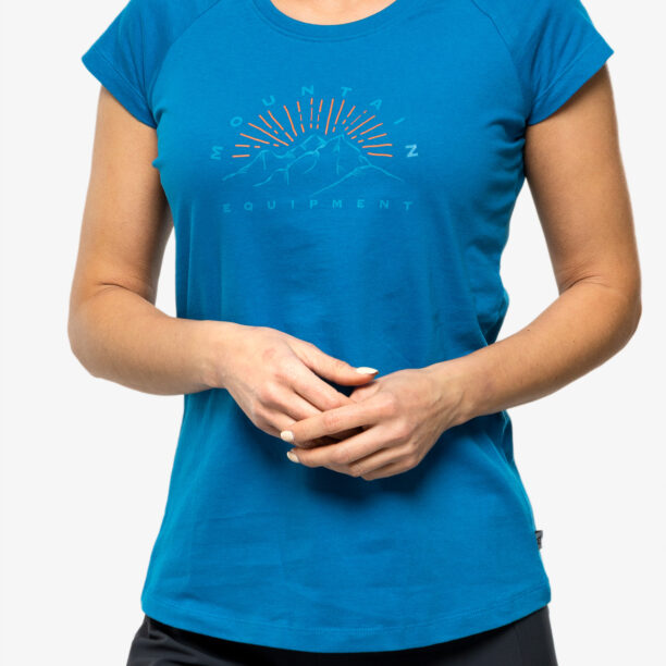 Cumpăra Tricou cu imprimeu femei Mountain Equipment Ray Tee - majolica blue