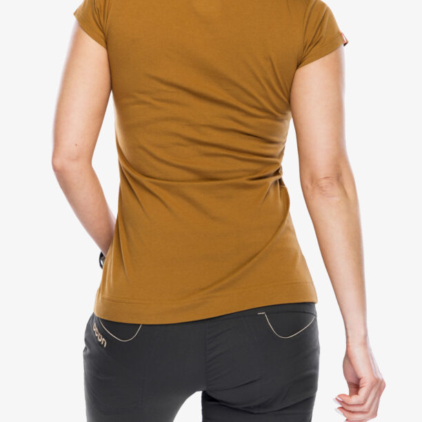 Tricou cu imprimeu femei Ocun Classic T Stoneman - brown bronze preţ