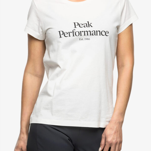 Tricou cu imprimeu femei Peak Performance Original Tee - offwhite