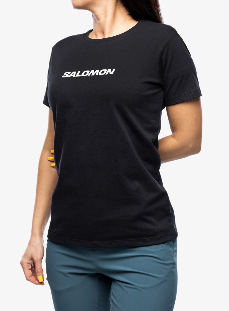 Cumpăra Tricou cu imprimeu femei Salomon Logo S/S  - deep black