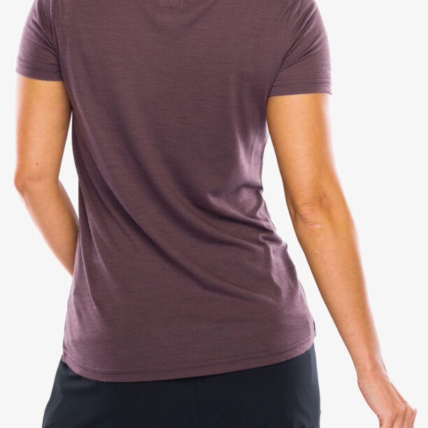 Tricou cu imprimeu femei Super.natural Larissa Tee - raisin/feather grey/roan rouge preţ