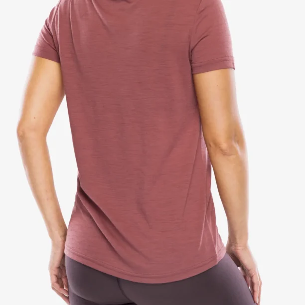 Tricou cu imprimeu femei Super.natural Larissa Tee - roan rouge/feather grey/raisin preţ