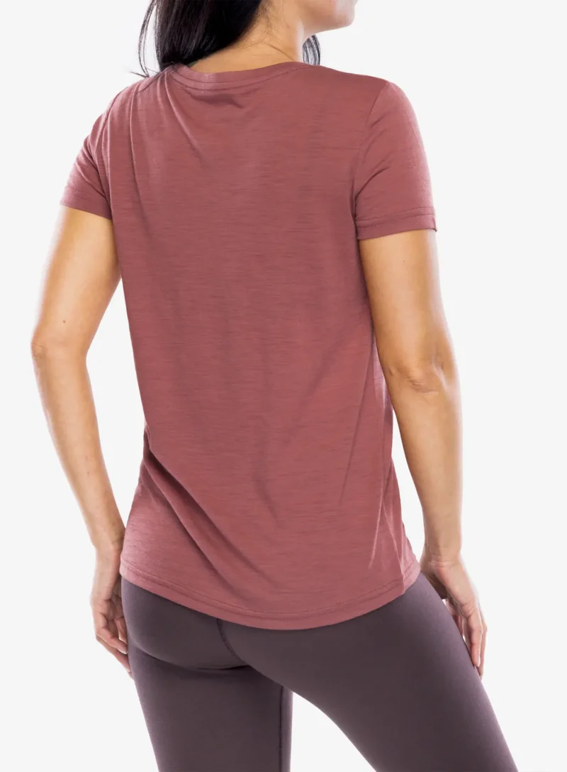 Tricou cu imprimeu femei Super.natural Larissa Tee - roan rouge/feather grey/raisin preţ