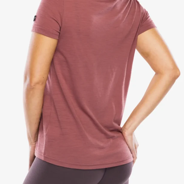 Preţ Tricou cu imprimeu femei Super.natural Larissa Tee - roan rouge/feather grey/raisin