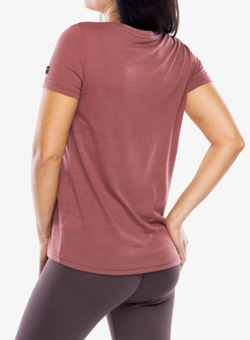 Preţ Tricou cu imprimeu femei Super.natural Larissa Tee - roan rouge/feather grey/raisin