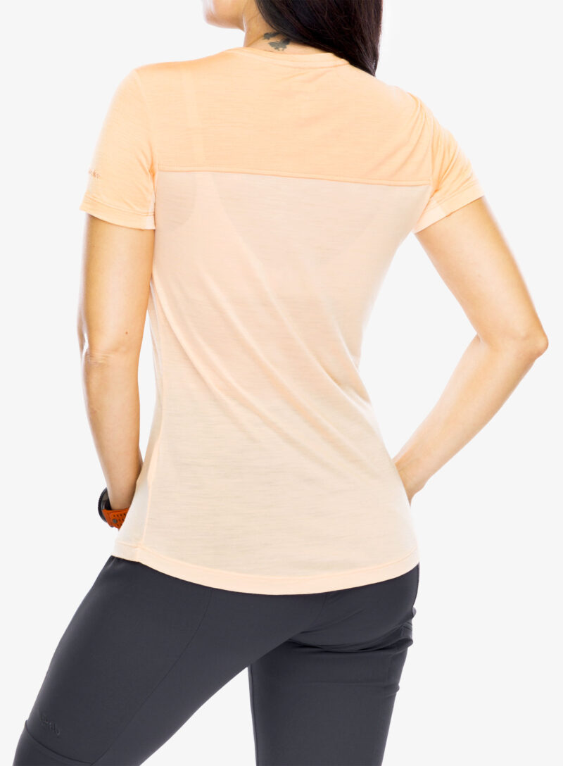 Preţ Tricou cu lana merinos femei Icebreaker Merino 125 Cool-Lite Sphere III SS Tee Colour Block - sunstone/feldspar/cb