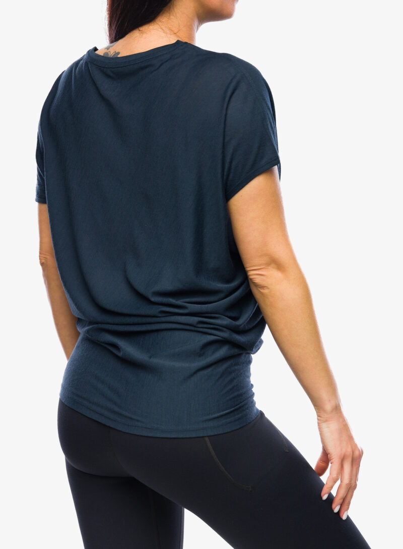 Preţ Tricou cu lana merinos femei Super.natural Yoga Loose Tee - blueberry