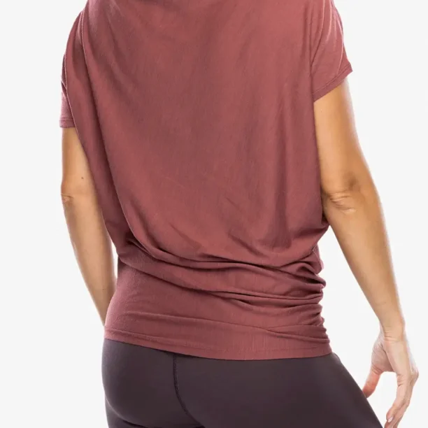 Tricou cu lana merinos femei Super.natural Yoga Loose Tee - roan rouge preţ