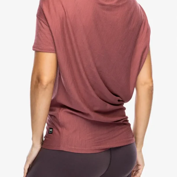 Preţ Tricou cu lana merinos femei Super.natural Yoga Loose Tee - roan rouge