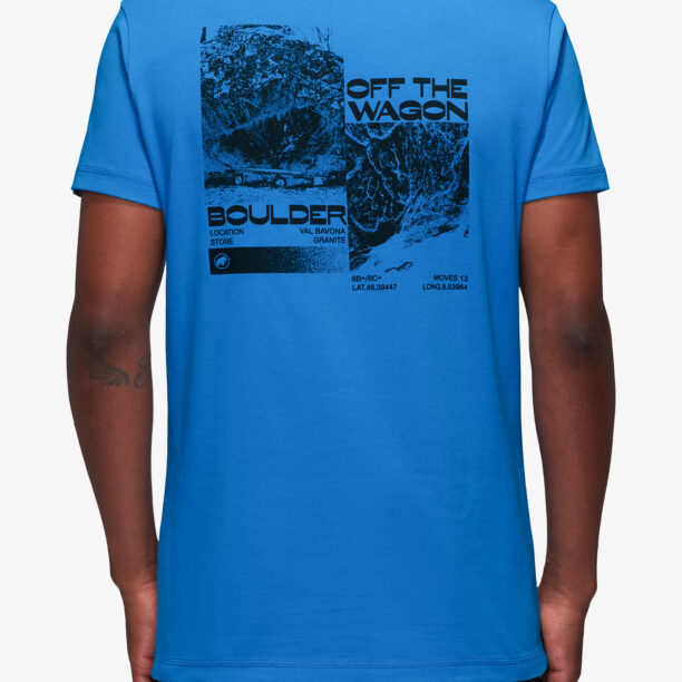 Tricou escaladă Mammut Massone T-Shirt Wagon - glacier blue preţ