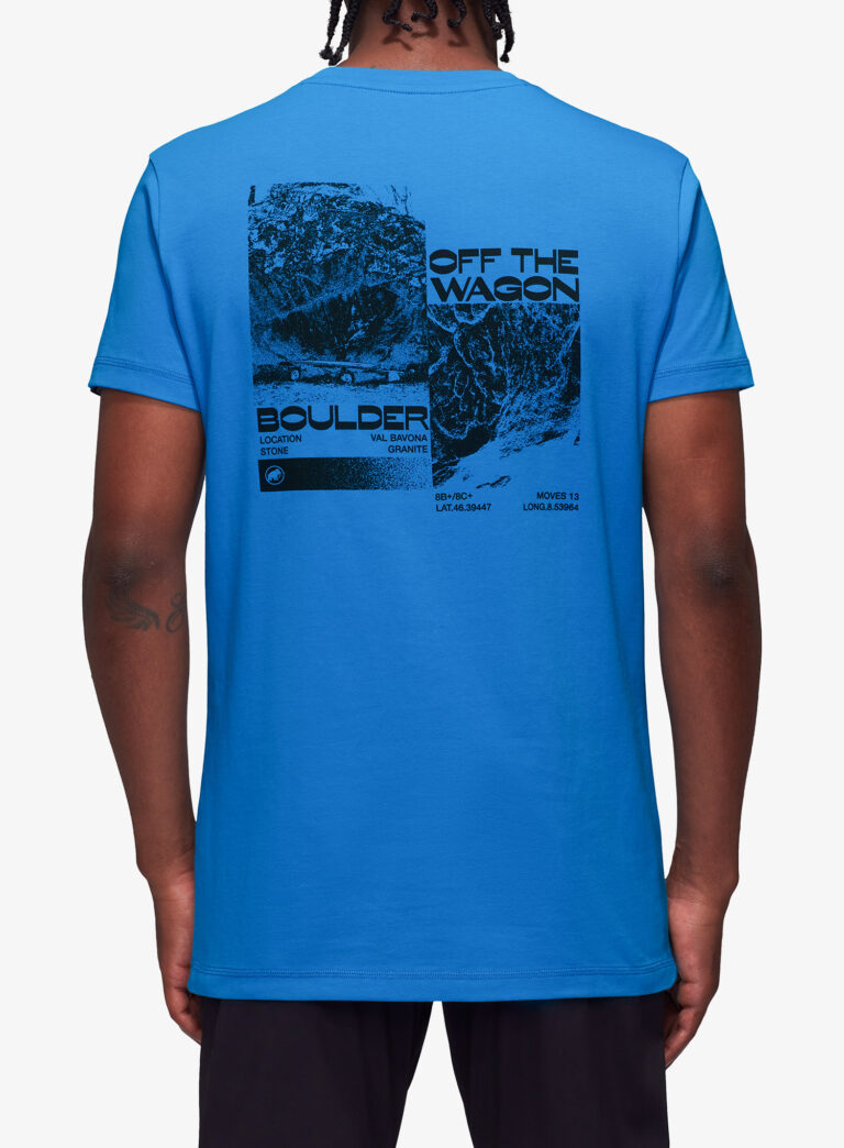 Tricou escaladă Mammut Massone T-Shirt Wagon - glacier blue preţ