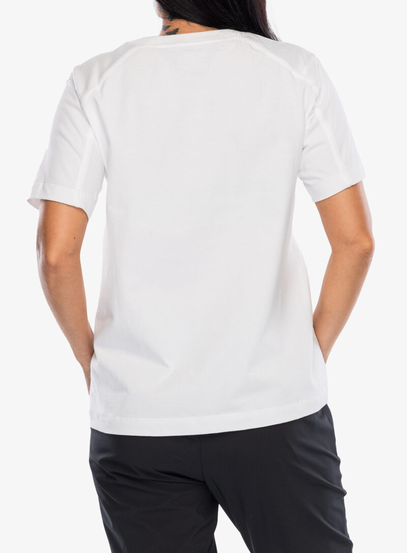 Tricou escaladă femei Arcteryx Kragg Cotton Little Bird Crew SS - white light/white preţ