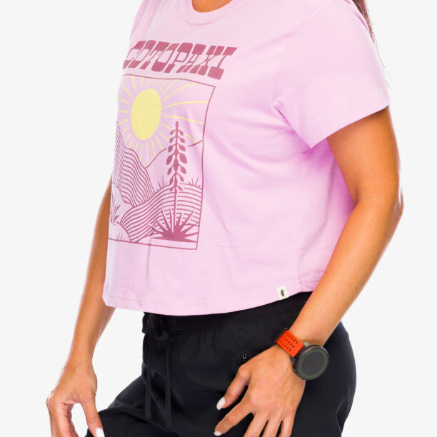 Cumpăra Tricou femei Cotopaxi Western Hills Crop T-Shirt - orchid bloom