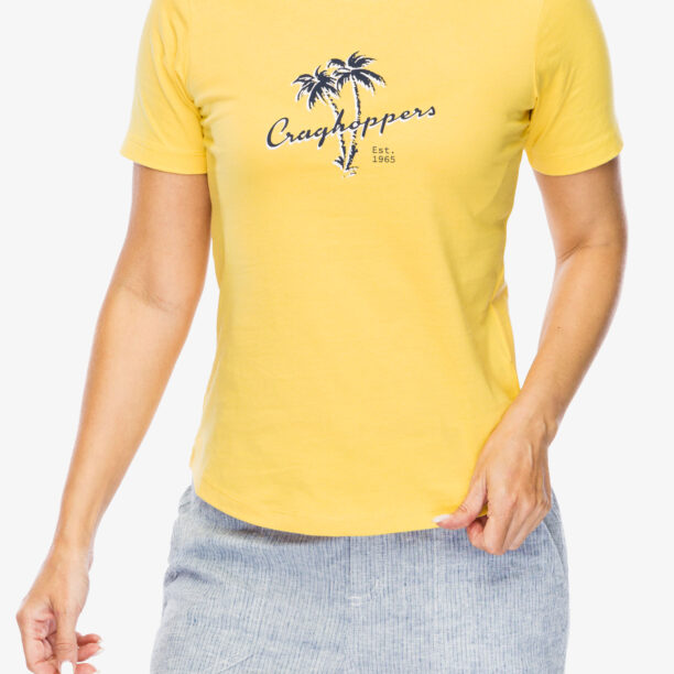 Tricou femei Craghoppers Ally S/S T-Shirt - pineapple palm tree