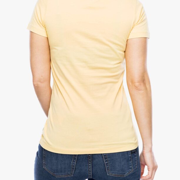 Tricou femei Fjallraven Arctic Fox Print T-shirt - mais yellow preţ