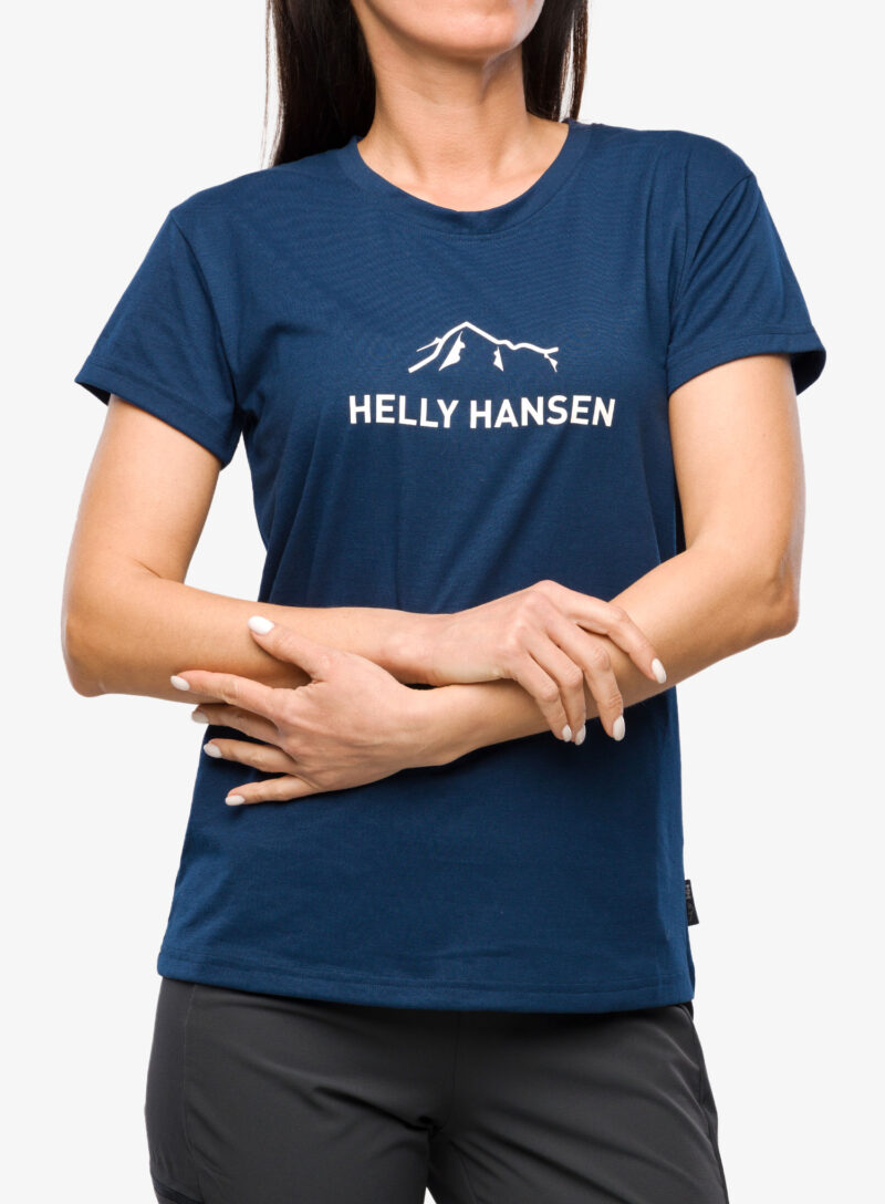 Preţ Tricou femei Helly Hansen Skog Recycled Graph - ocean