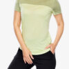 Tricou femei Icebreaker Merino 125 Cool-Lite Sphere III SS Tee Colour Block - glazen/lichen