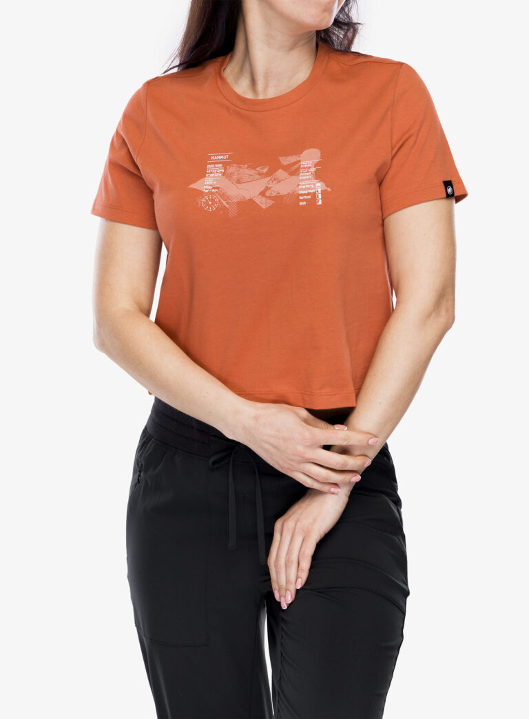 Cumpăra Tricou femei Mammut Massone T-Shirt Cropped Rocks - brick