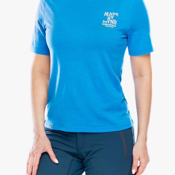 Cumpăra Tricou femei Mons Royale Icon Merino Air-Con Relaxed Tee - pop blue