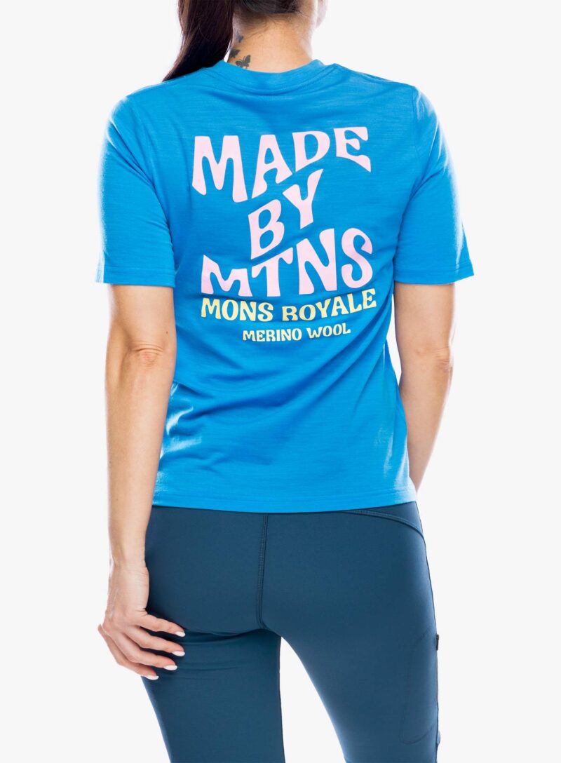 Preţ Tricou femei Mons Royale Icon Merino Air-Con Relaxed Tee - pop blue