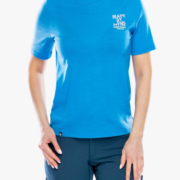 Tricou femei Mons Royale Icon Merino Air-Con Relaxed Tee - pop blue