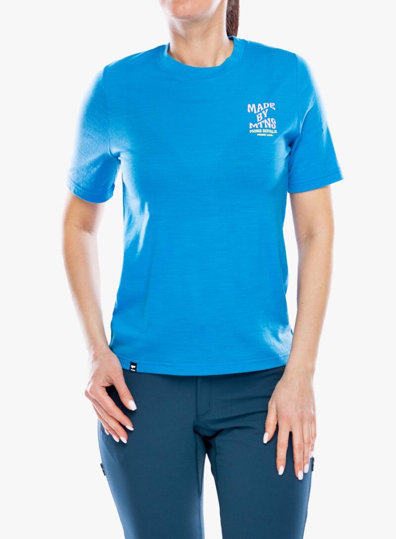 Tricou femei Mons Royale Icon Merino Air-Con Relaxed Tee - pop blue