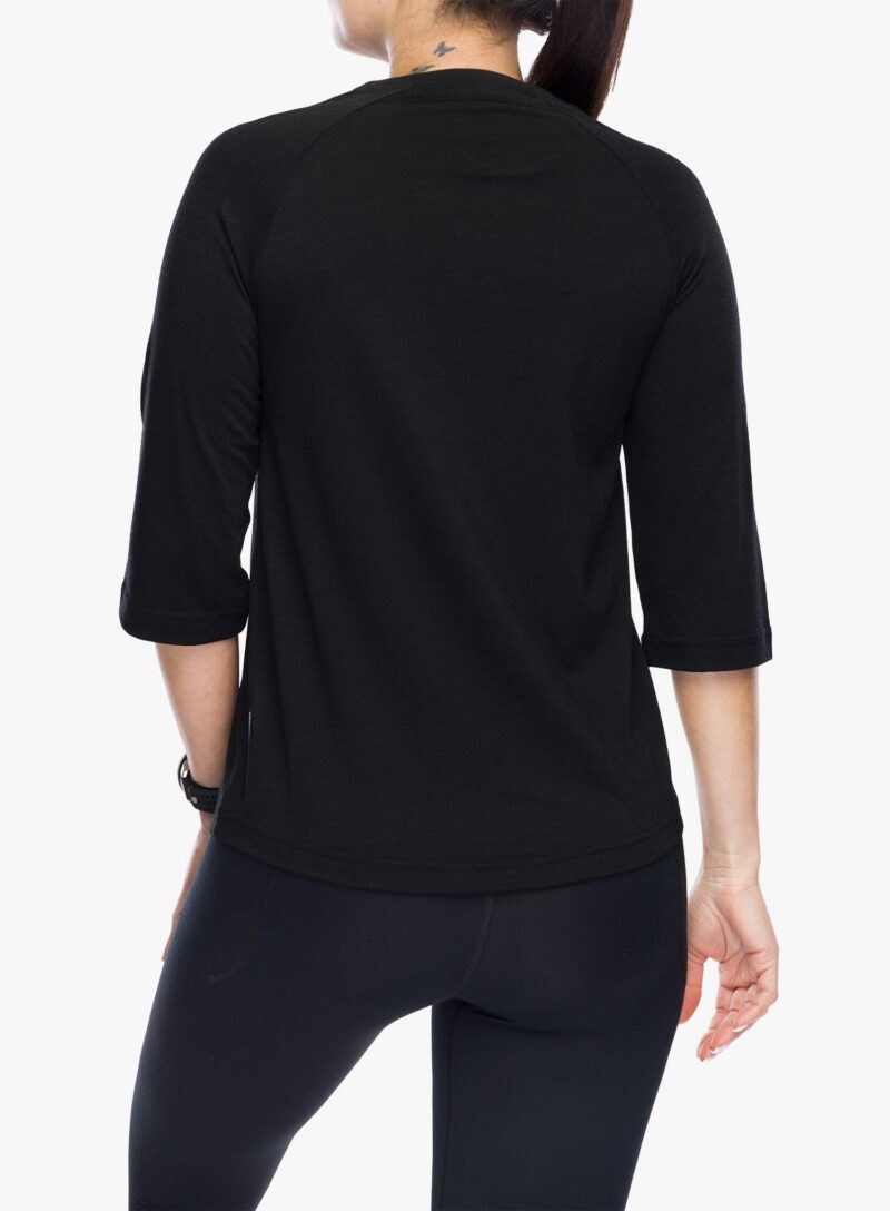 Tricou femei Mons Royale Tarn Merino Shift Raglan 3/4 - black preţ