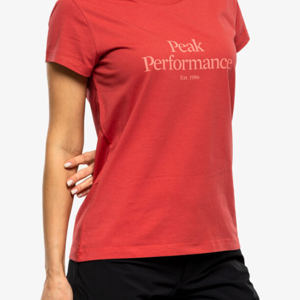 Tricou femei Peak Performance Original Tee - softer red