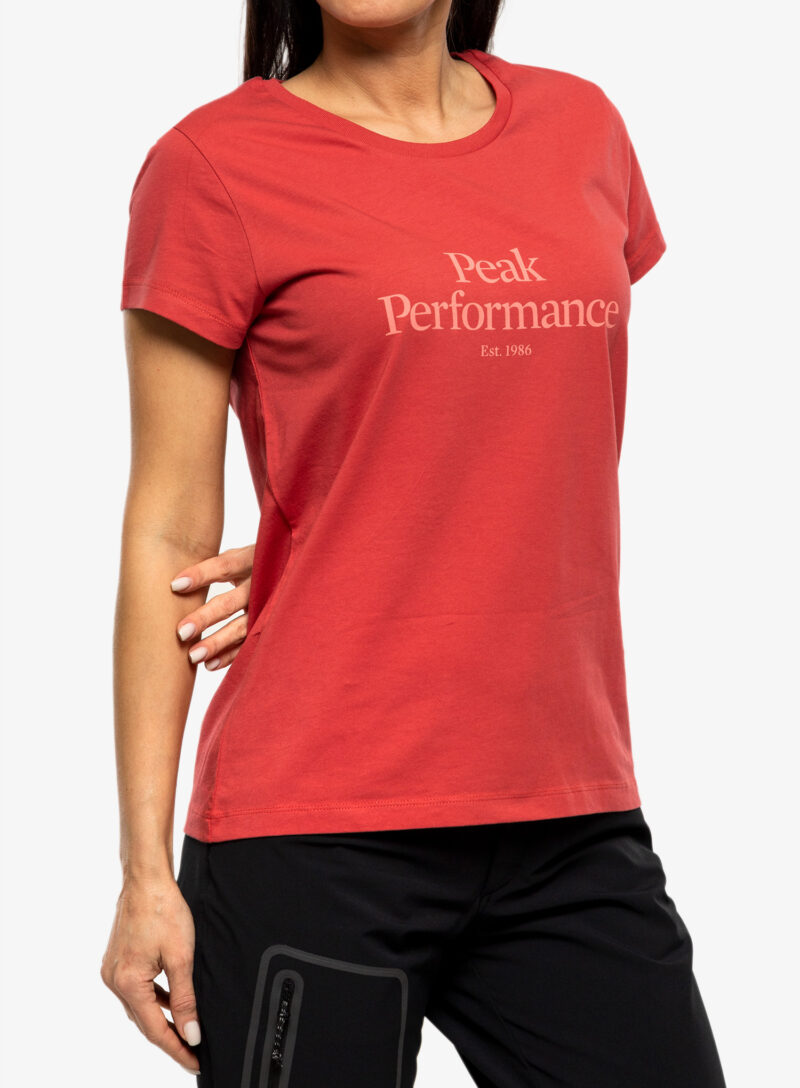 Tricou femei Peak Performance Original Tee - softer red