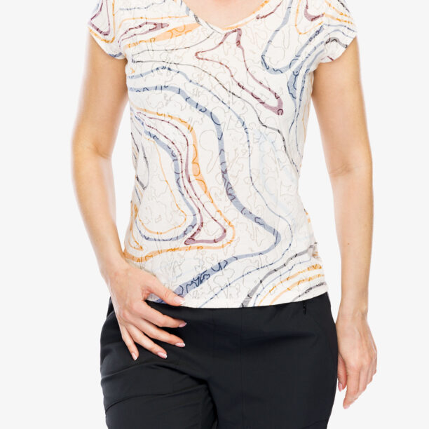 Tricou femei Royal Robbins Featherweight Tee - ivory tidal pt